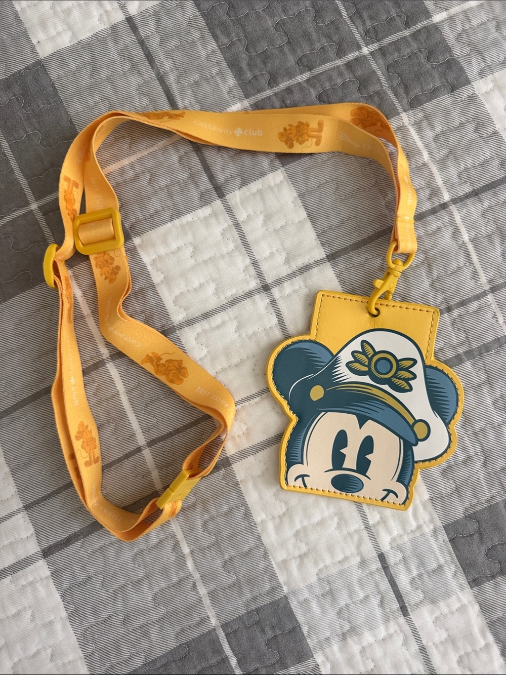 Disney Cruise Line Mickey Mouse Yellow Character key Card Holder